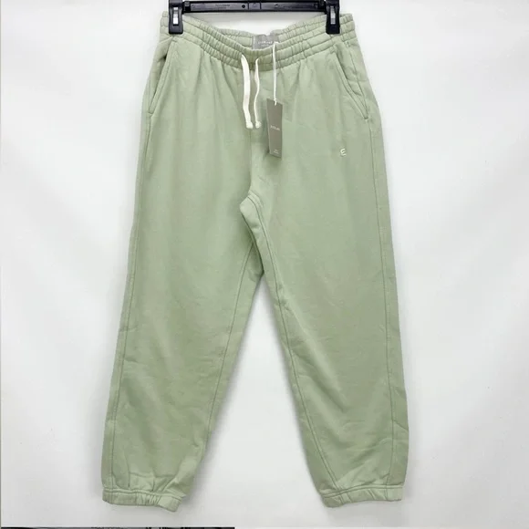 NWT Everlane Organic Cotton Joggers Size Small in Light Green - Picture 3 of 8